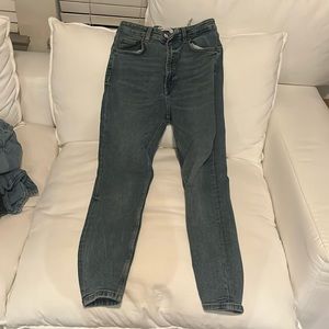 Zara blue skinny jeans